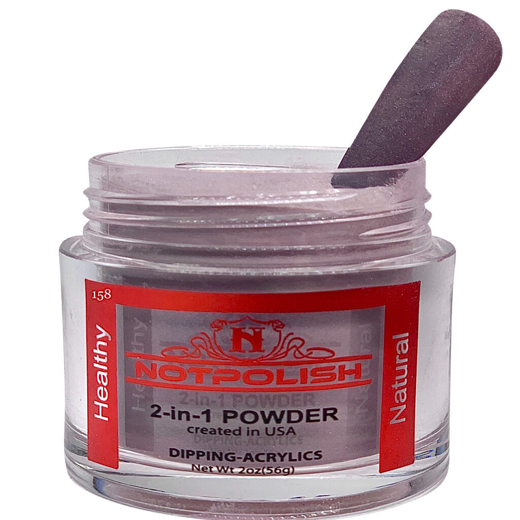 NotPolish - Nail Acrylic/Dip Powder | OG Collection | OG 170 My Soul Was Dark Powder 2oz Jar