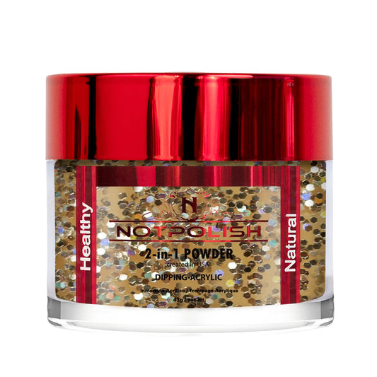NotPolish - Nail Acrylic/Dip Powder | OG Collection | OG 183 Champagne Gold 2oz Jar