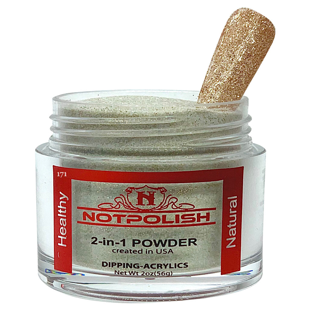 NotPolish - Nail Acrylic/Dip Powder | OG Collection | OG 183 Champagne Gold 2oz Jar