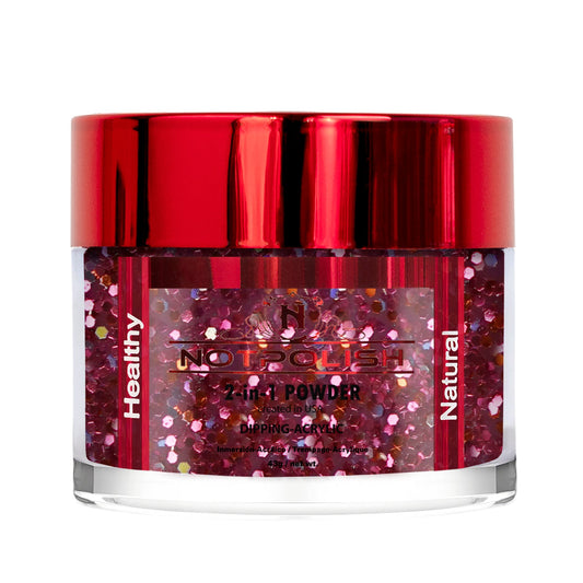 NotPolish - Nail Acrylic/Dip Powder | OG Collection | OG 187 Pink Stars Powder 2oz Jar