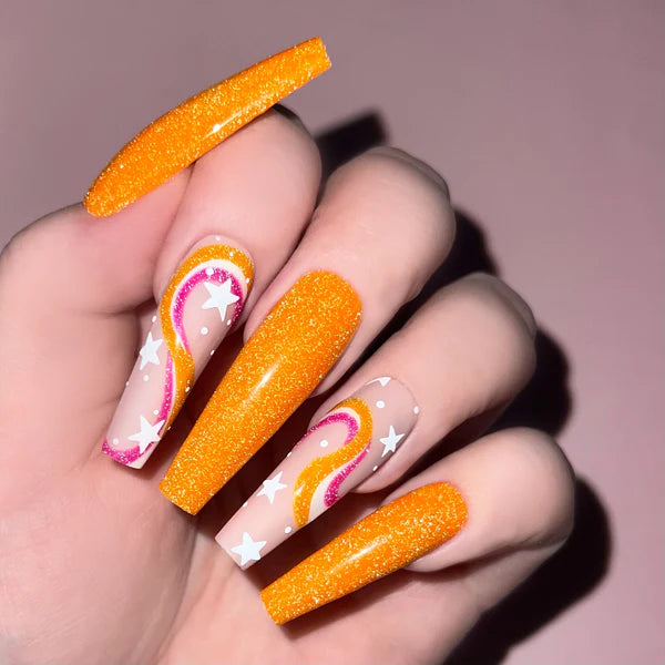 Kiara Sky Two To Mango - Ultra Reflective Diamond Dust Gel Polish
