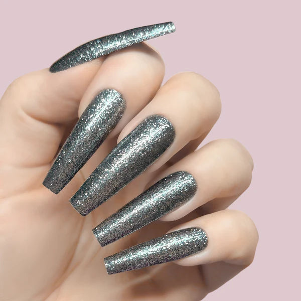 Kiara Sky Funmetal- Ultra Reflective Platinum Dust Gel Polish