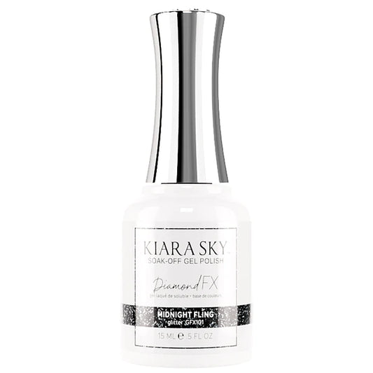 Kiara Sky Midnight Fling - Ultra Reflective Diamond Dust Gel Polish