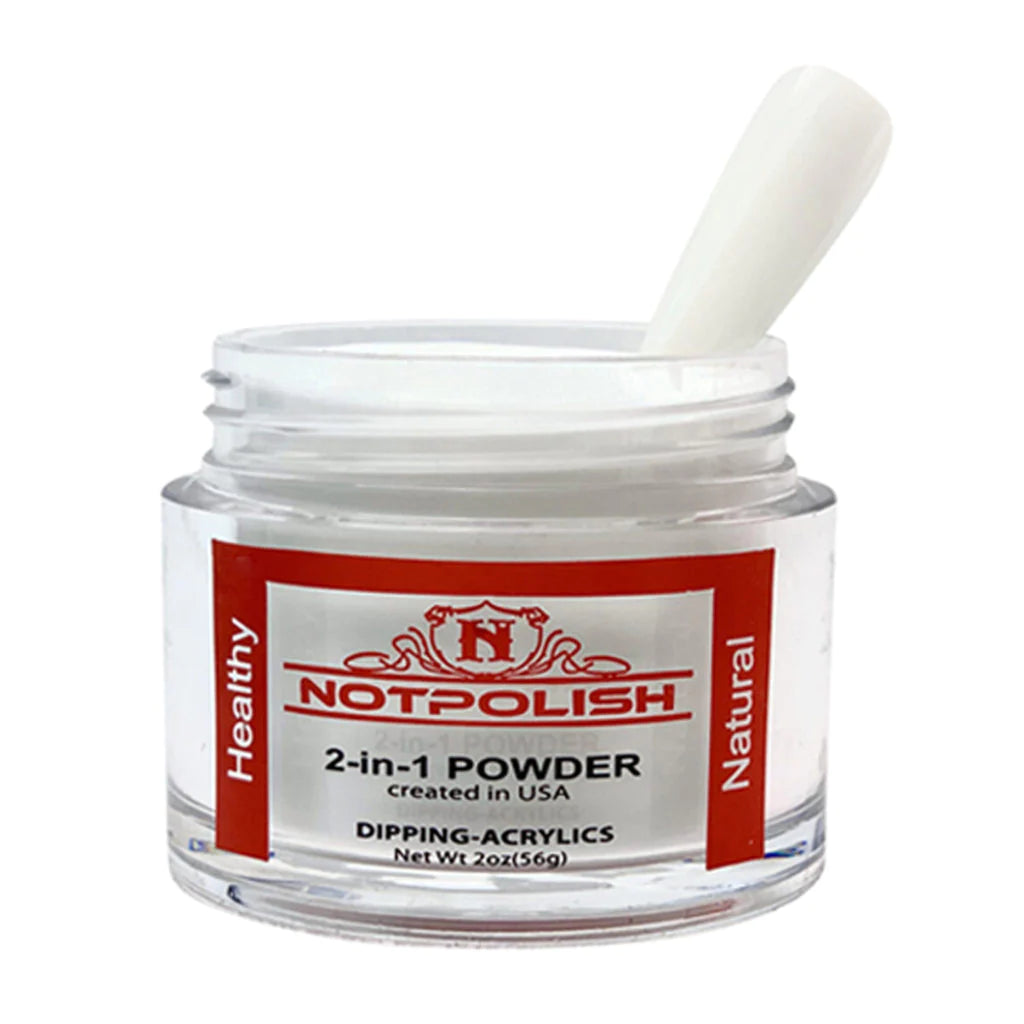NotPolish - Nail Acrylic/Dip Powder | OG Collection | OG108 White 2oz Jar