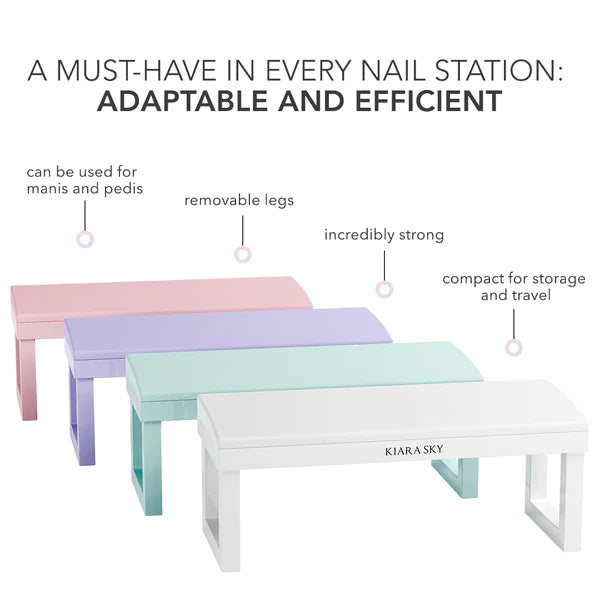 Kiara Sky Nail Arm Rest - White