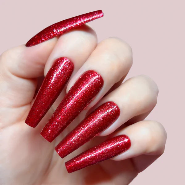Kiara Sky Candy Apple- Ultra Reflective Platinum Dust Gel