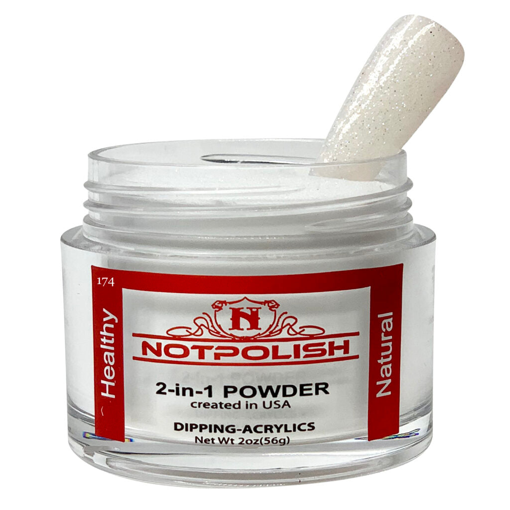 NotPolish - Nail Acrylic/Dip Powder | OG Collection | OG 186 Mystic White Powder 2oz Jar