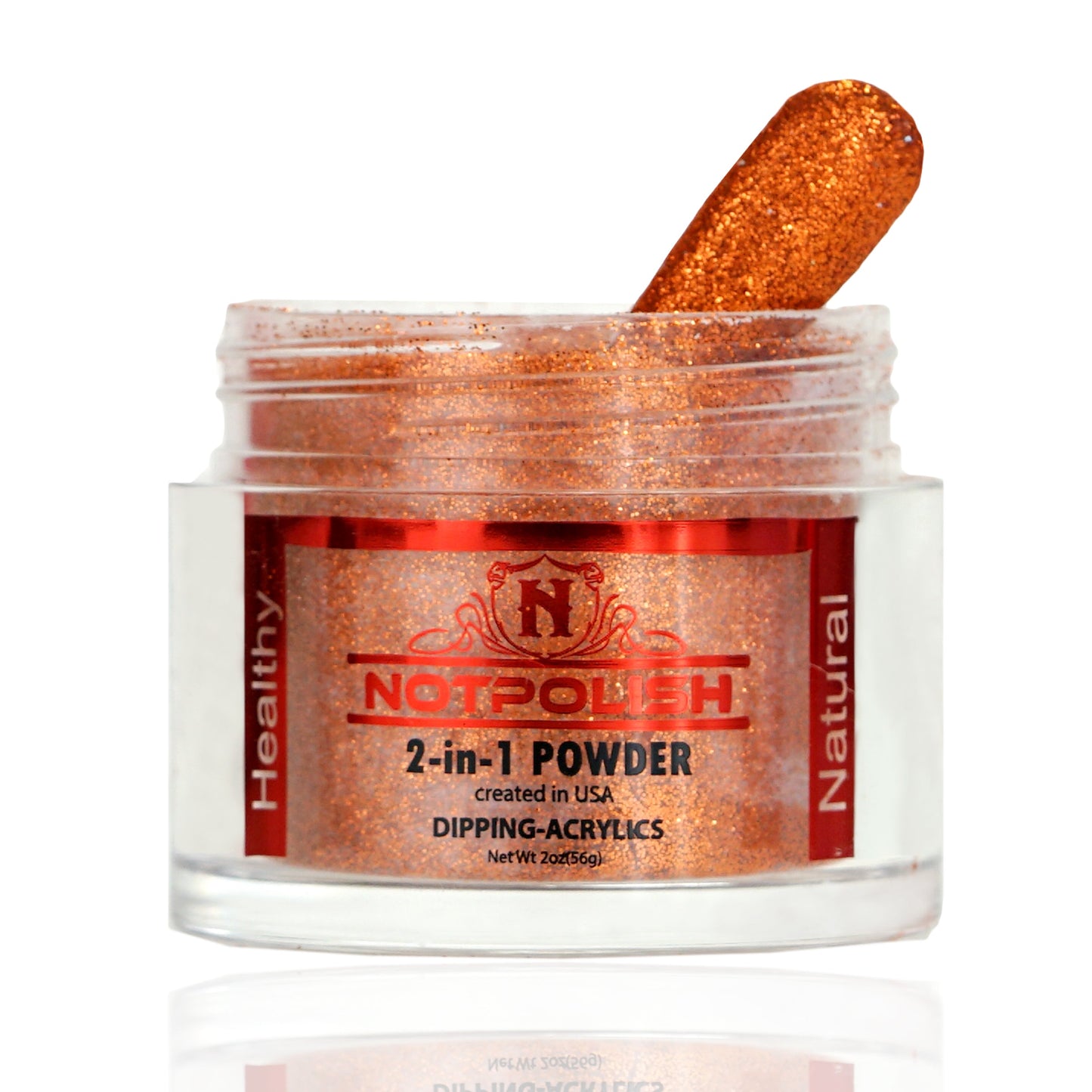 NotPolish - Nail Acrylic/Dip Powder | OG Collection | OG 188 Foxy Brown Powder 2oz Jar