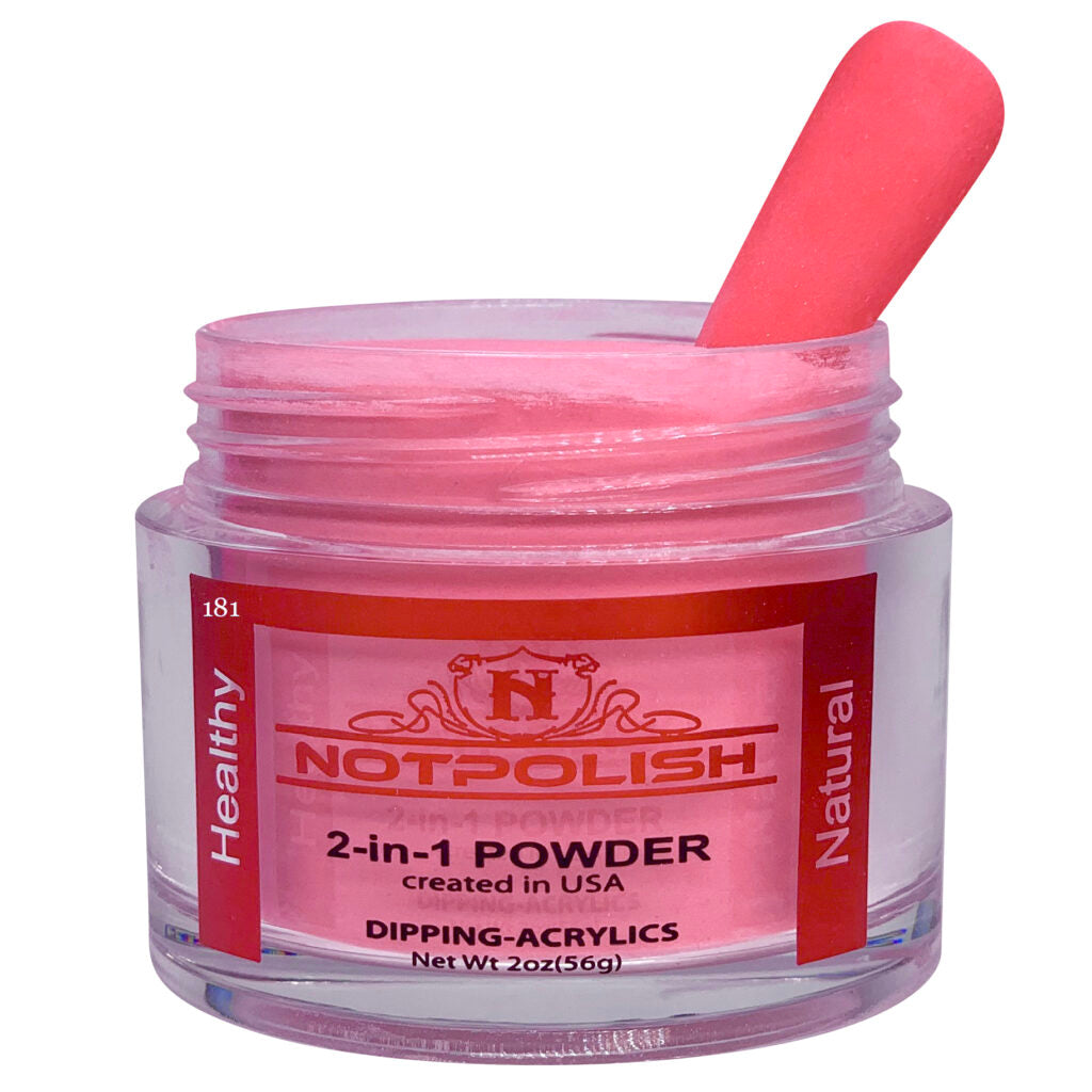 NotPolish - Nail Acrylic/Dip Powder | OG Collection | OG 193 Red Crush Powder 2oz Jar